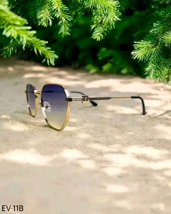 Gold Metal Body Sunglasses