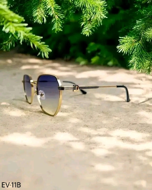 Gold Metal Body Sunglasses