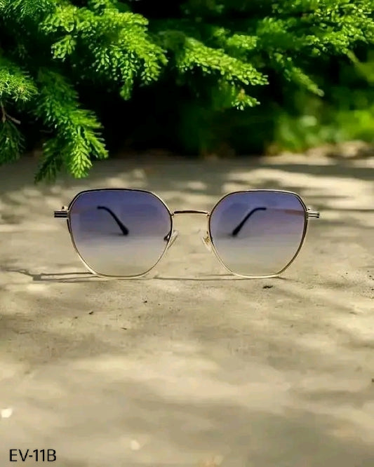 Gold Metal Body Sunglasses