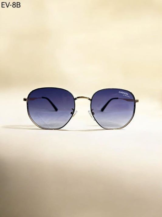 Gradient Square Sunglasses – Unisex | UV400 Protection | Stylish Gold & Blue Frame