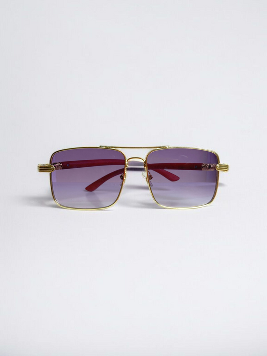 Regal Gaze – Gold Square Luxe Shades